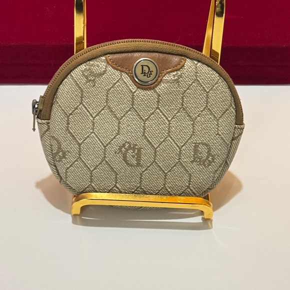 Dior Brown and Tan Coin Pouch - Picture 13 of 15